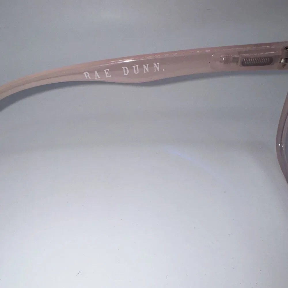 Rae Dunn Women’s Pink Cat Eye Full Rim Plastic Solid Eyeglass Frames